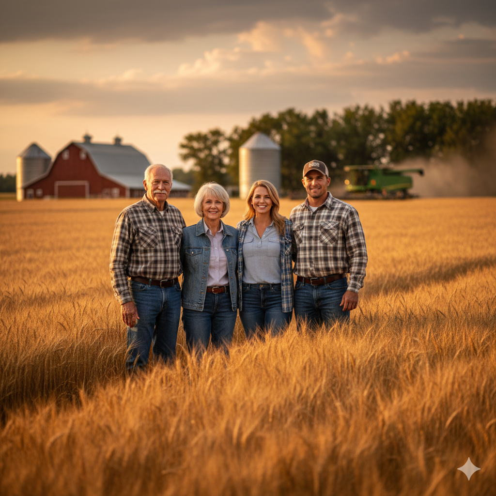 Our family in the field